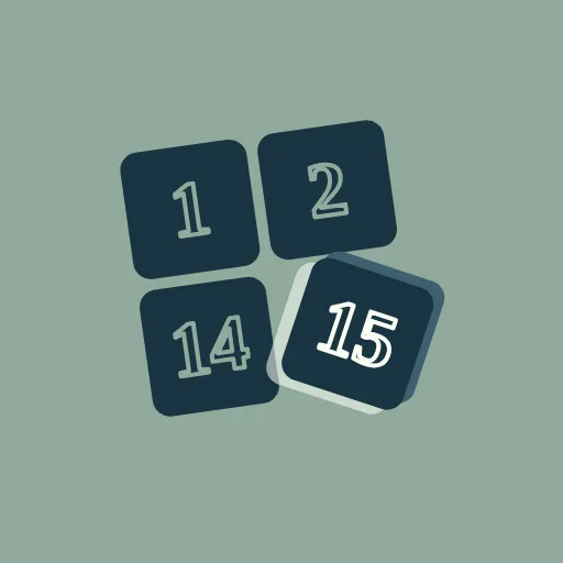 Glitched 15 Puzzle game